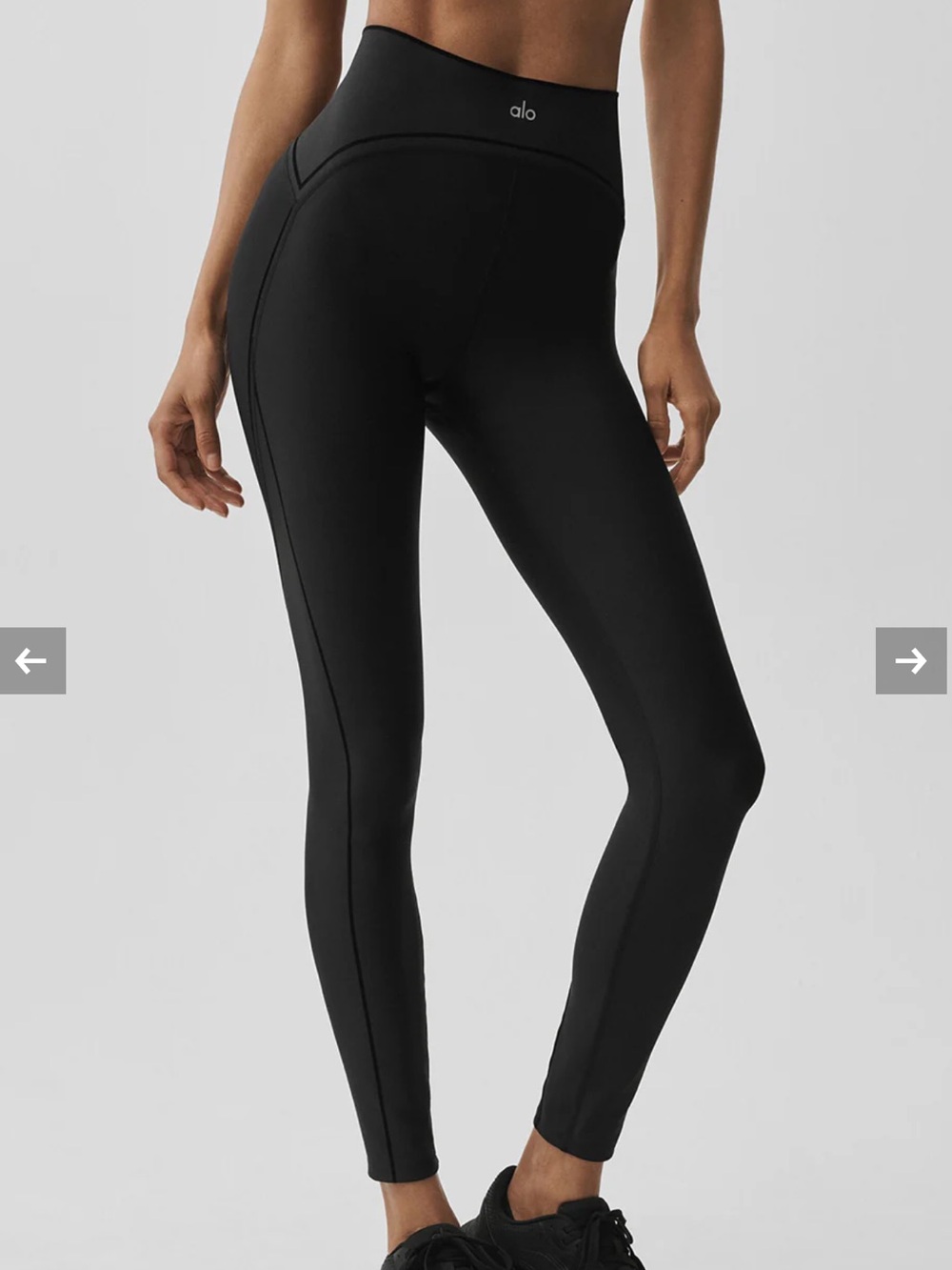 ALO Yoga Black High-Waist top notch Leggings
